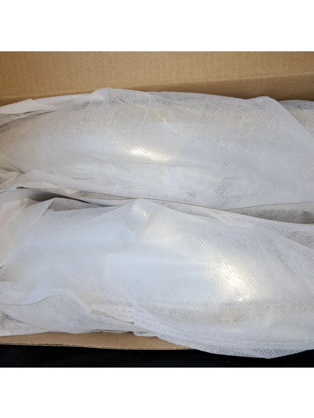 Coutgo NWT Metallic Silver Faux Leather Mary Jane Espadrilles With Jute 7.5